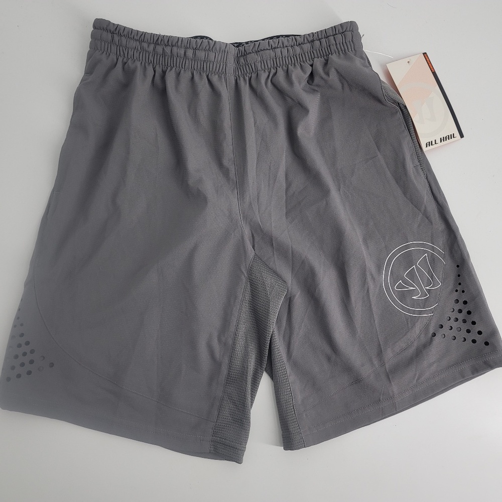 Warrior Freeze Shorts Athletic Lacrosse Gray Mens size Small NWT